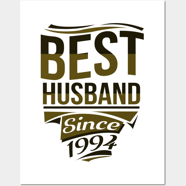 'Best Husband Since 1994' Sweet Wedding Anniversary Gift Wall Art by ourwackyhome